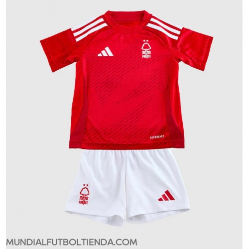 Camiseta Nottingham Forest Primera Equipación Replica 2024-25 para niños mangas cortas (+ Pantalones cortos)